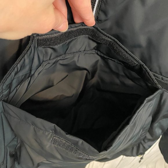 Champion Mens Black Packable Quarter Zip Hooded Jacket Tech Filled, Pocket, S - Picture 5 of 9